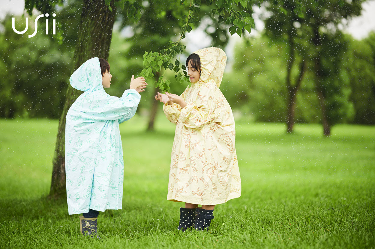 孩子輕鬆穿雨衣、透氣舒適、異位性皮膚炎
